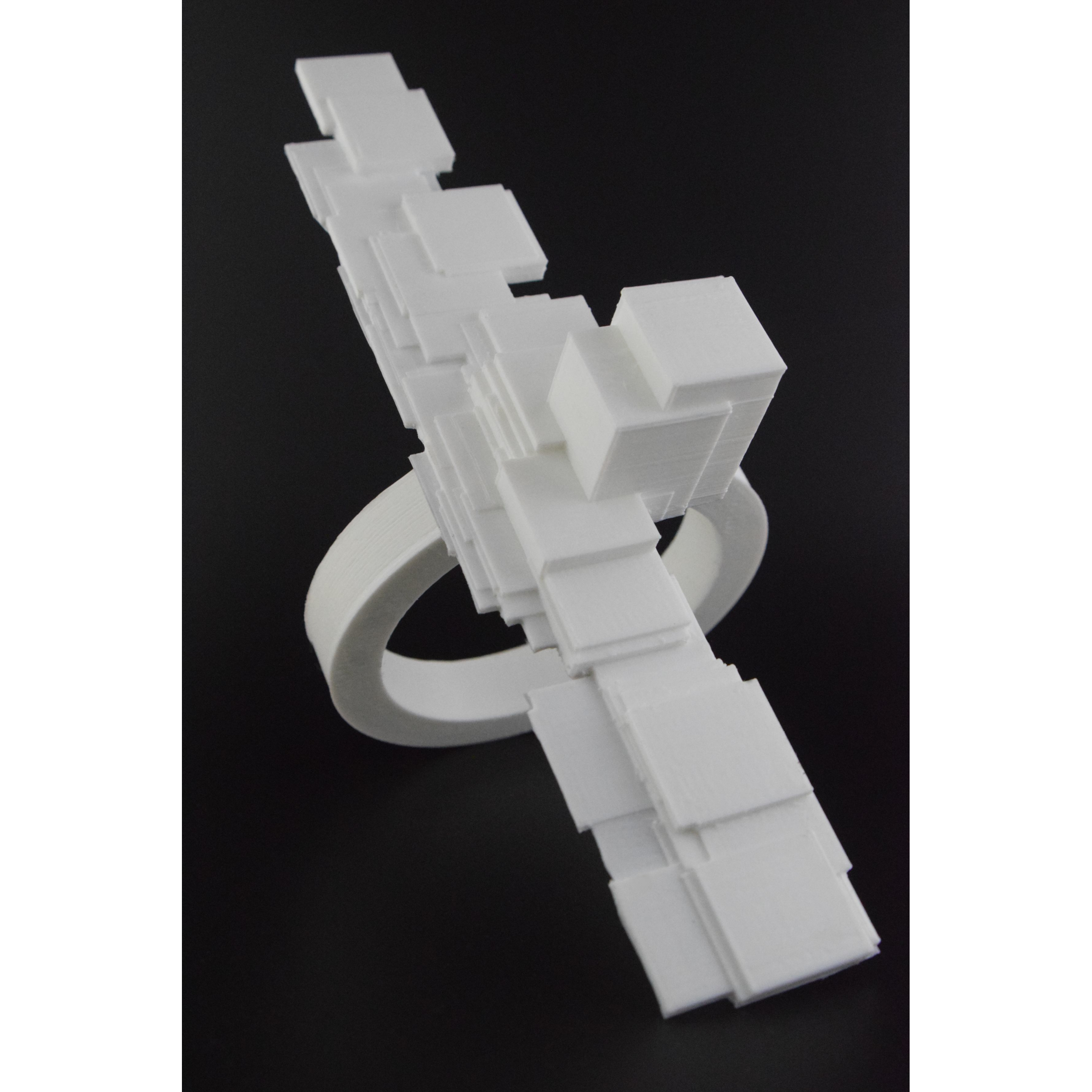 Wrapped: nylon bracelet formed from Instagram engagement data
